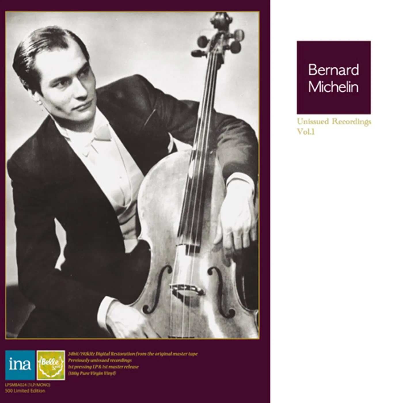Bernard Michelin UNISSUED RECORDINGS 1 Vinyl Record