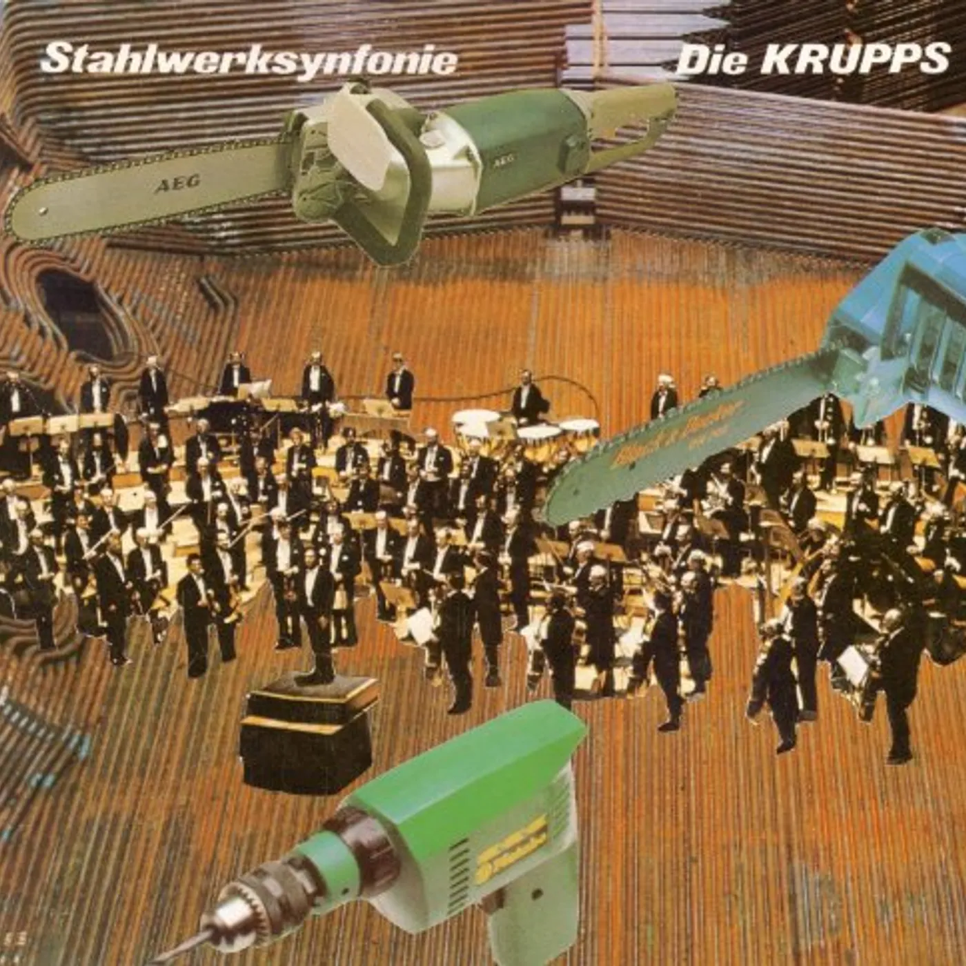Die Krupps STAHLWERKSYNFONIE (GREY/BLACK SPLATTER VINYL) Vinyl Record