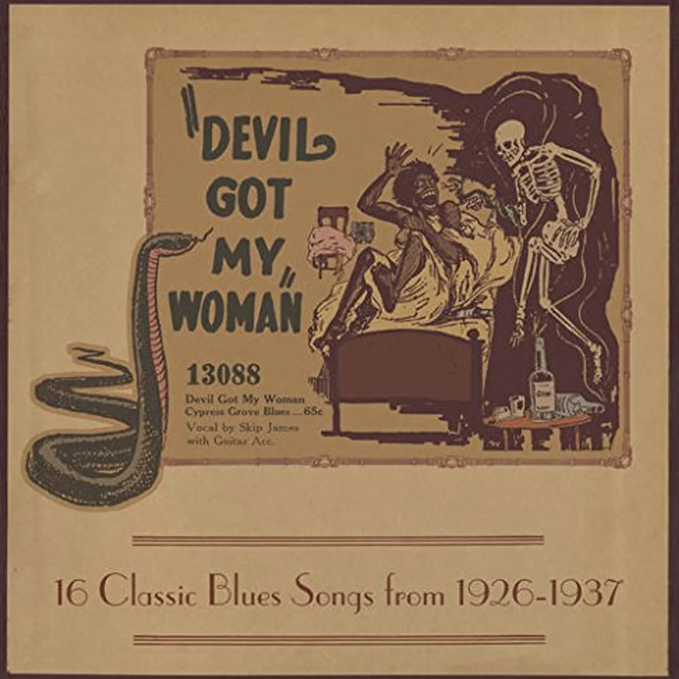 Various Artists  DEVIL GOT MY WOMAN: 16 CLASSIC BLUES SONGS FROM 1926-1937 (TD RED-YELLOW STARBURST VINYL) Vinyl Record