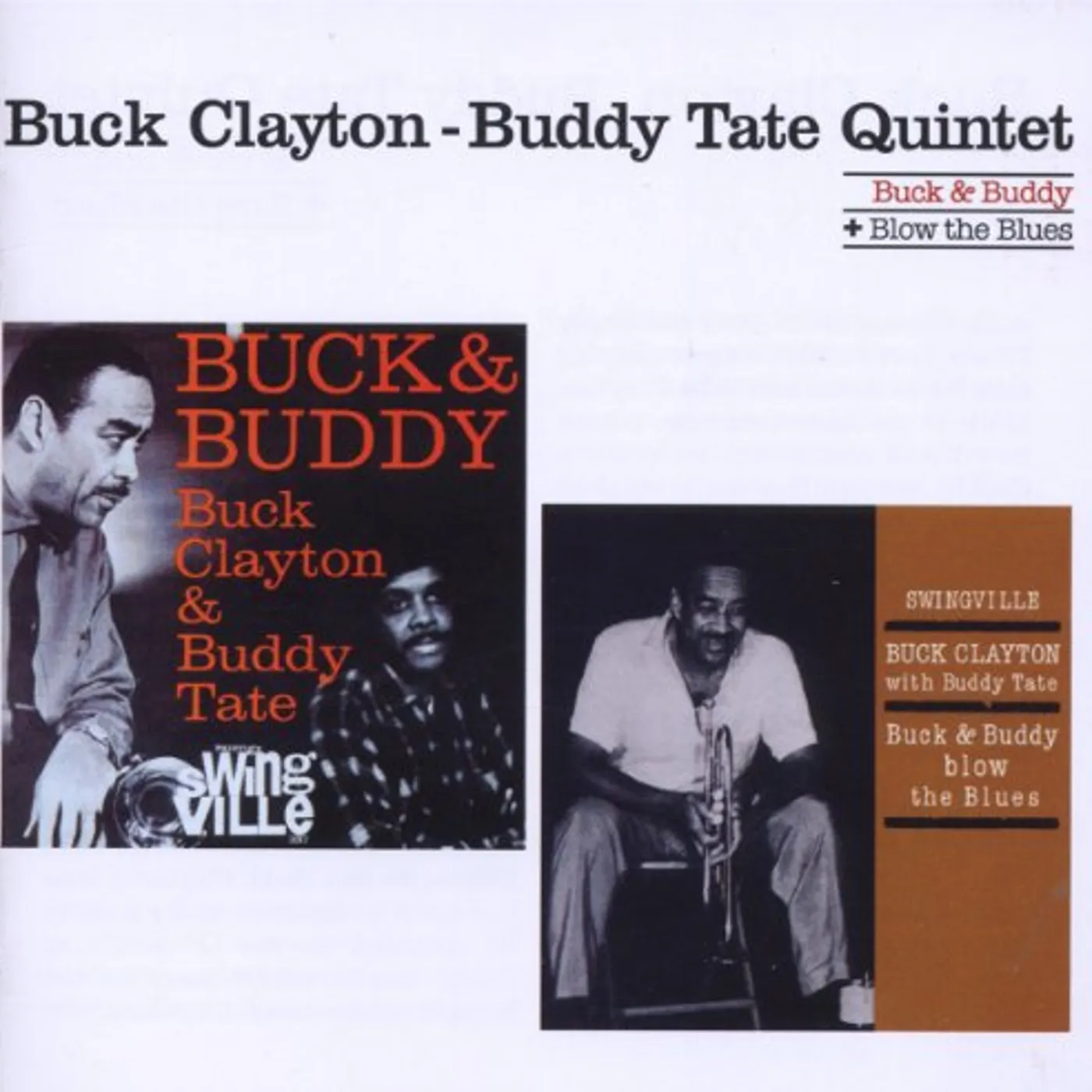 Buddy Tate BUCK & BUDDY / BUCK & BUDDY BLOW THE BLUES CD