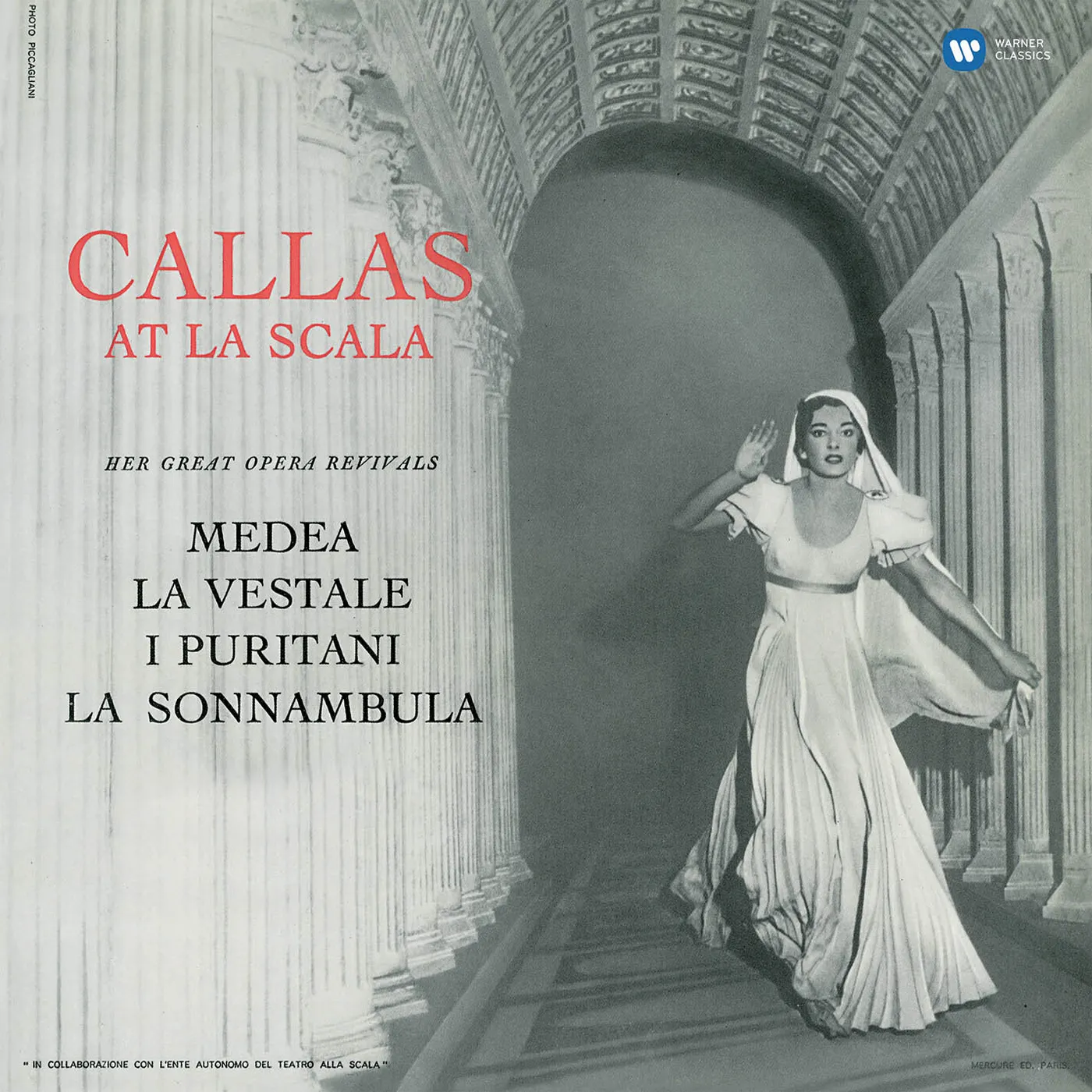 Maria Callas CALLAS AT LA SCALA (STUDIO RECITAL) Vinyl Record