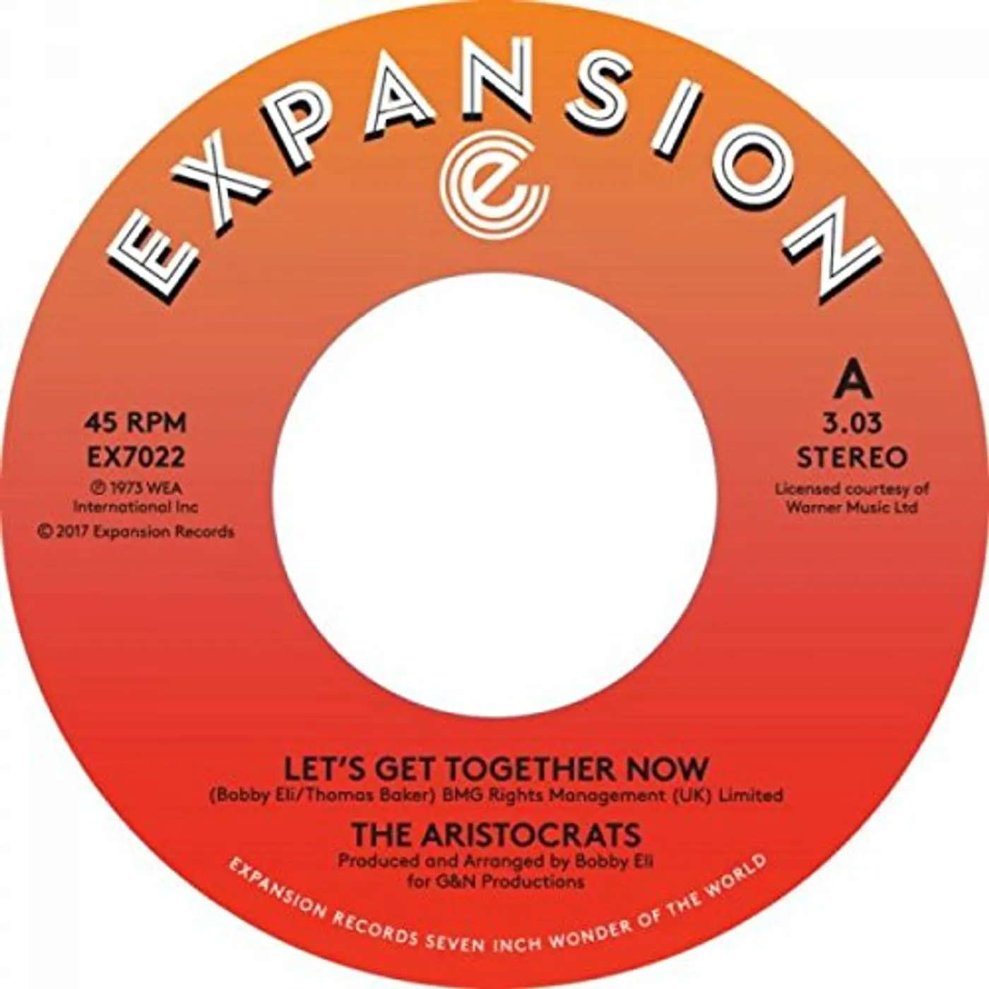 Aristocats LET'S GET TOGETHER NOW / LOVING YOU IS MELLOW Vinyl Record