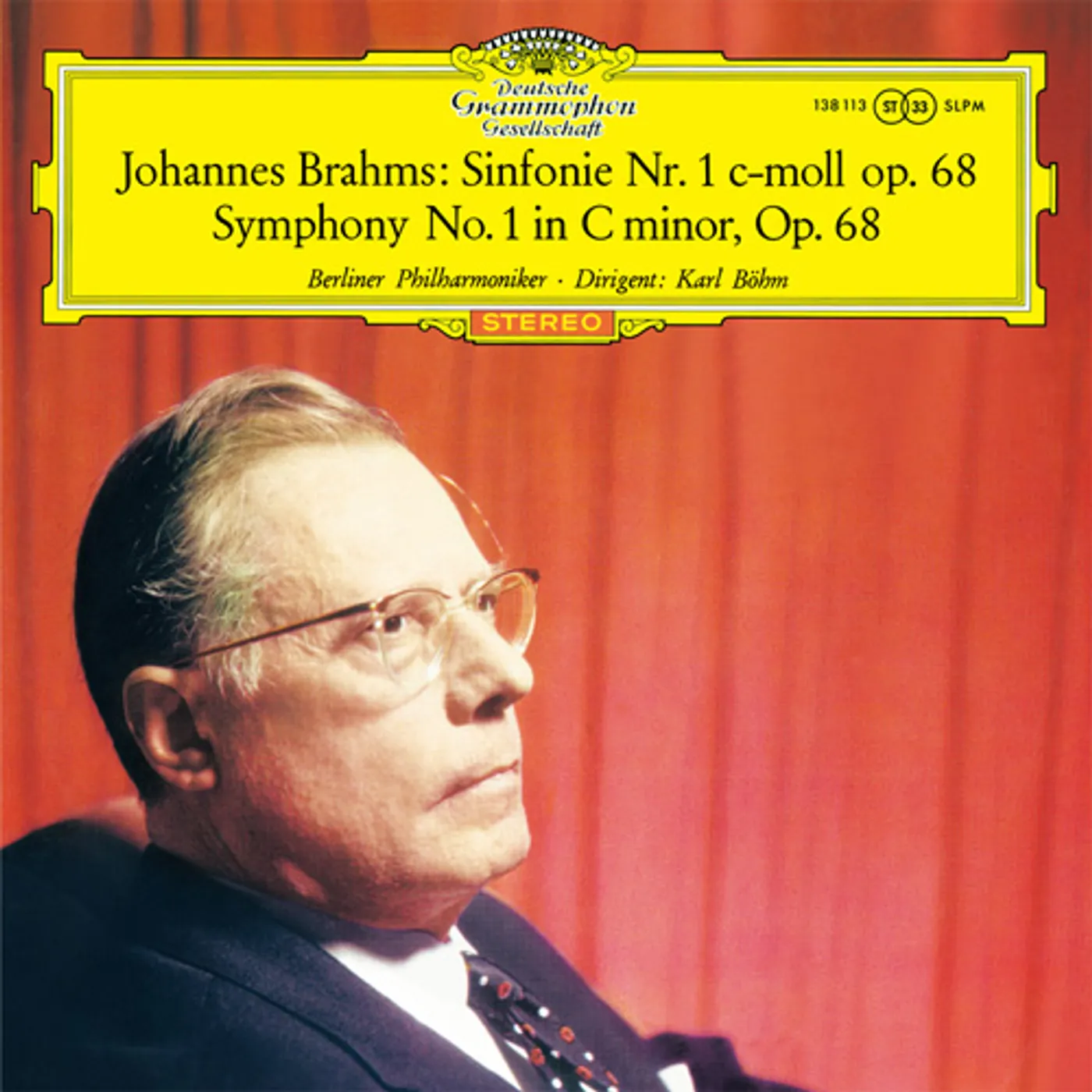 Berliner Philharmoniker, Karl Böhm (conductor) BRAHMS: SYMPHONY NO. 1 IN C MINOR OP. 68 Vinyl Record
