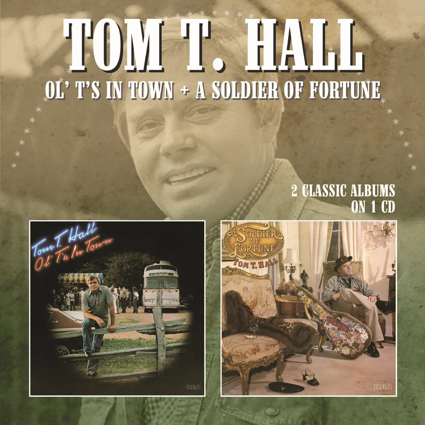Tom T. Hall OL TS IN TOWN / SOLDIER OF FORTUNE CD