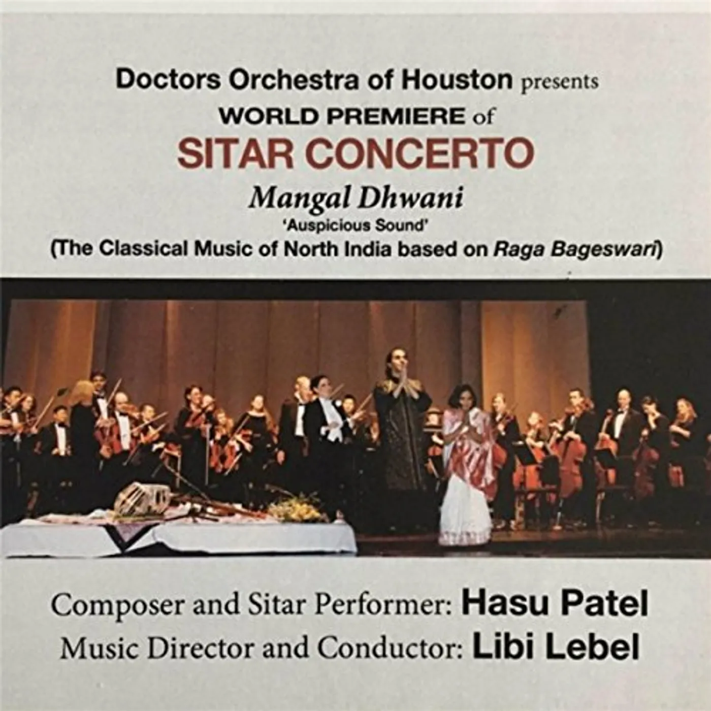 Hasu Patel SITAR CONCERTO CD