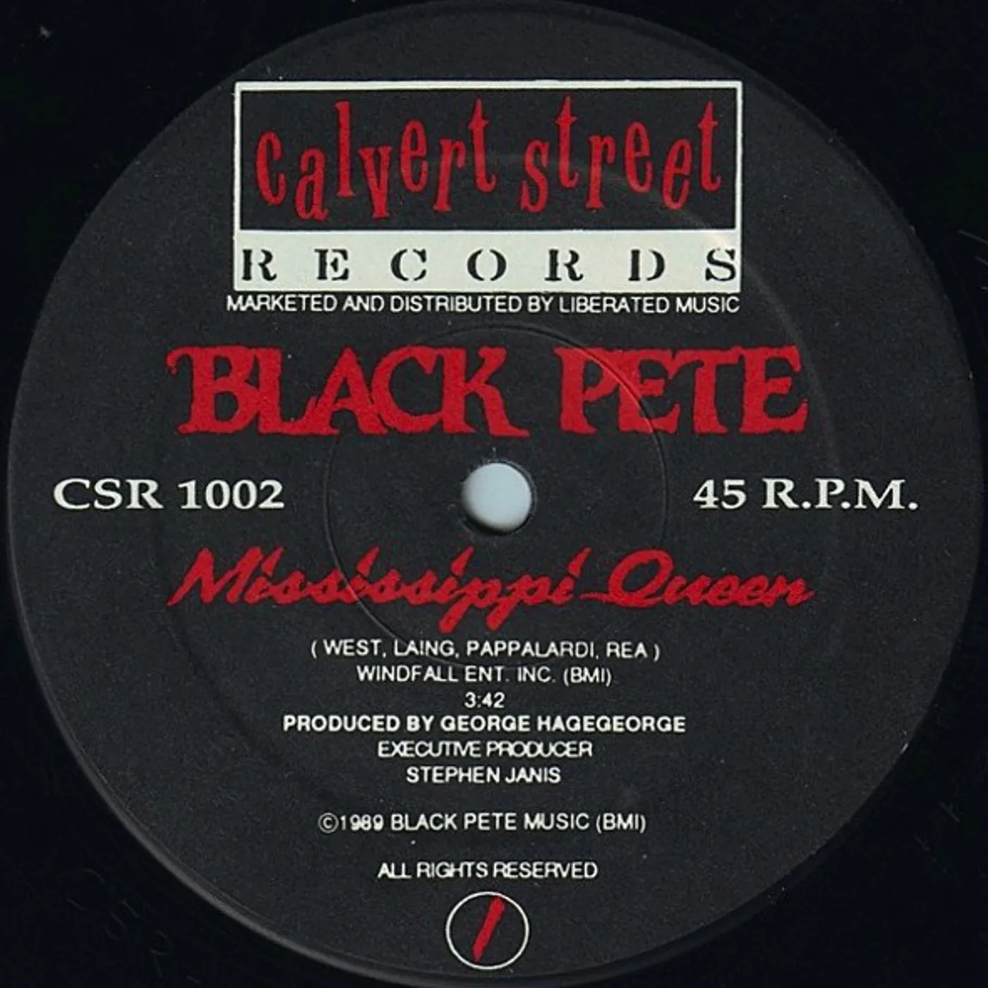 pete black MISSISSIPPI QUEEN Vinyl Record