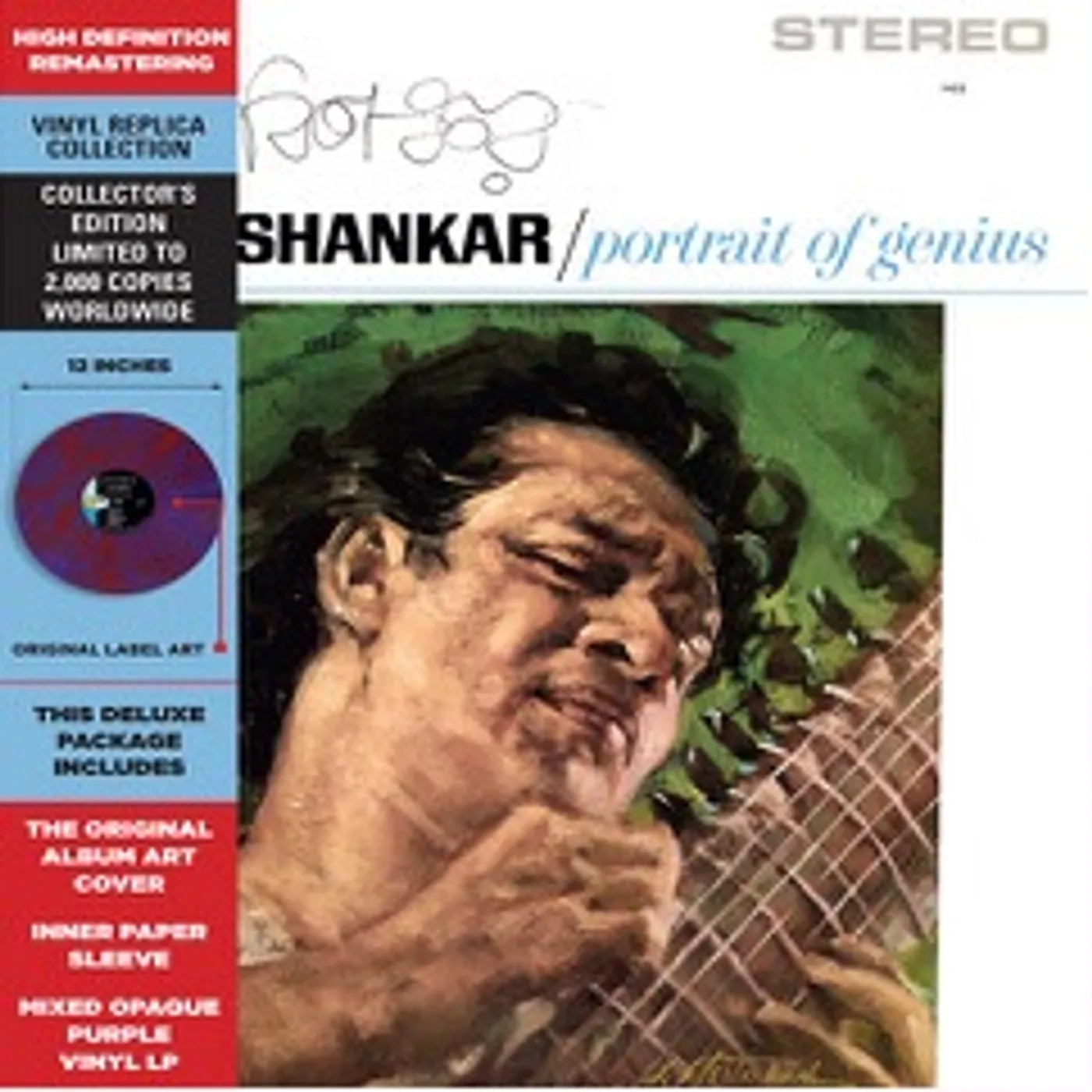 Ravi Shankar Portrait Of Genius Vinyl Record