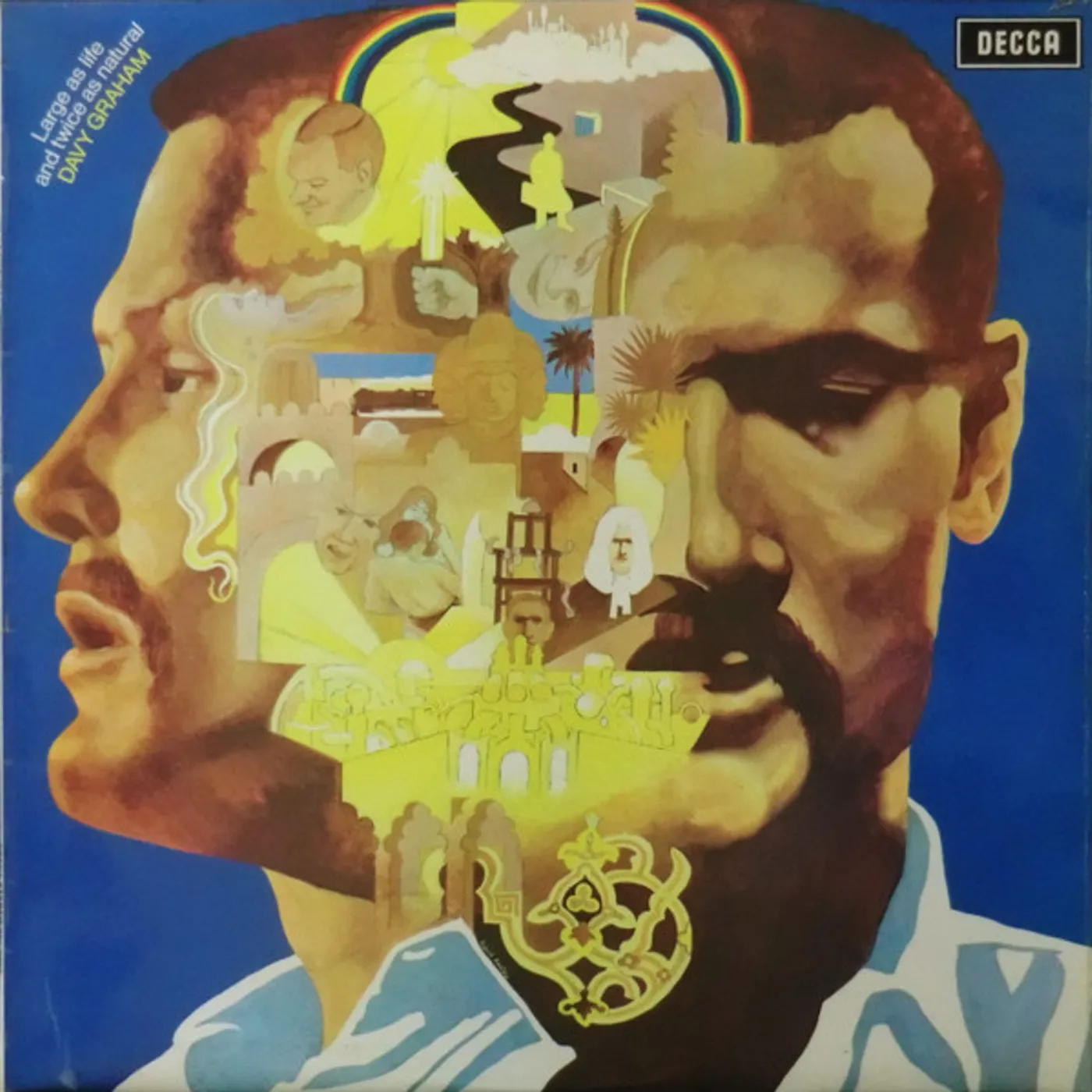 Davy Graham LARGE AS LIFE & TWICE AS NATURAL Vinyl Record