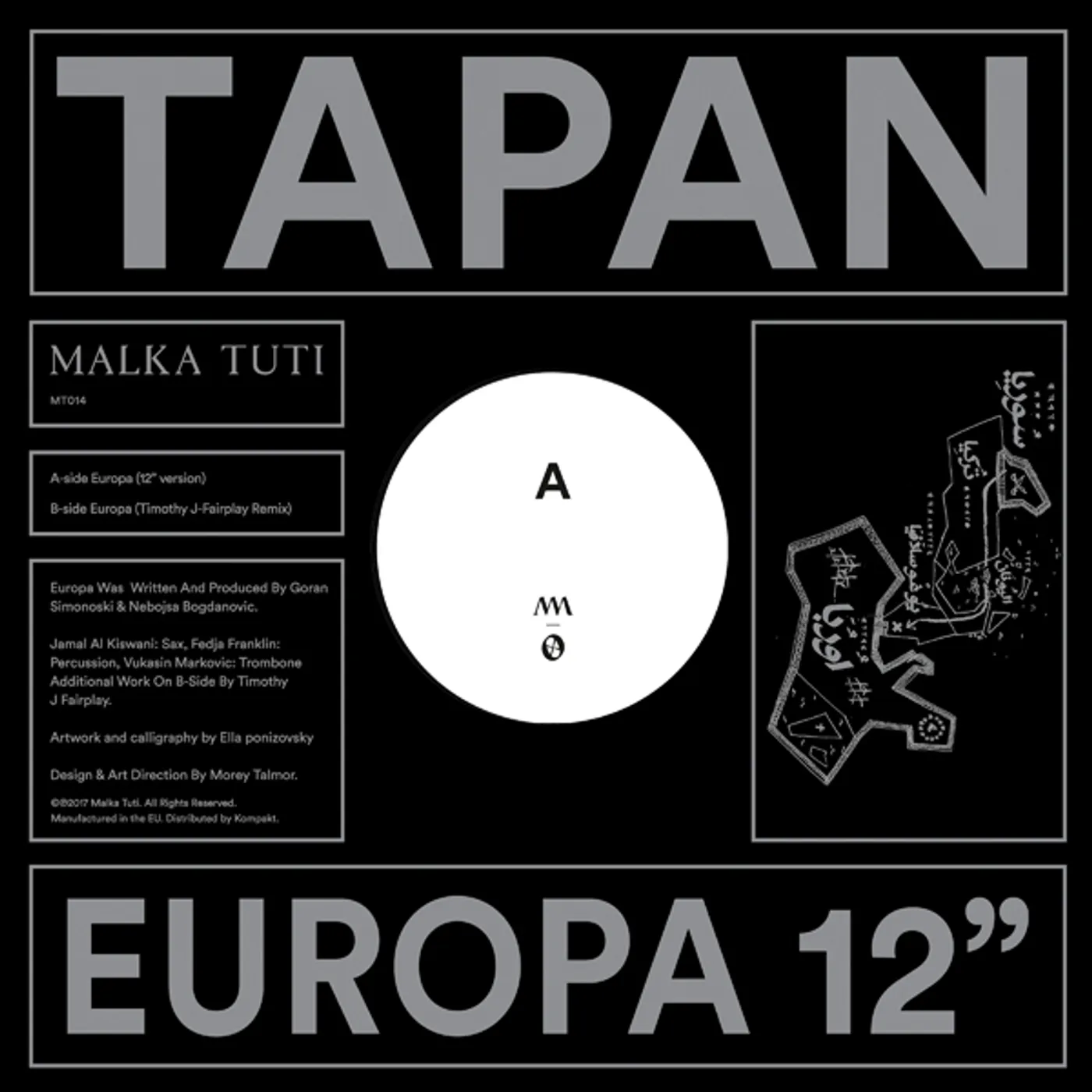 Tapan EUROPA Vinyl Record