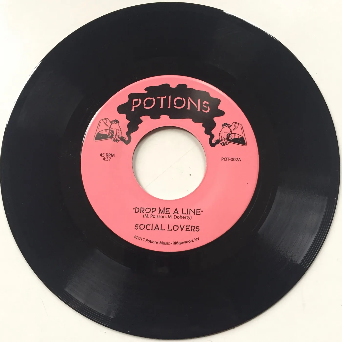 Social Lovers DROP ME A LINE / YOUR HEART TO ME Vinyl Record