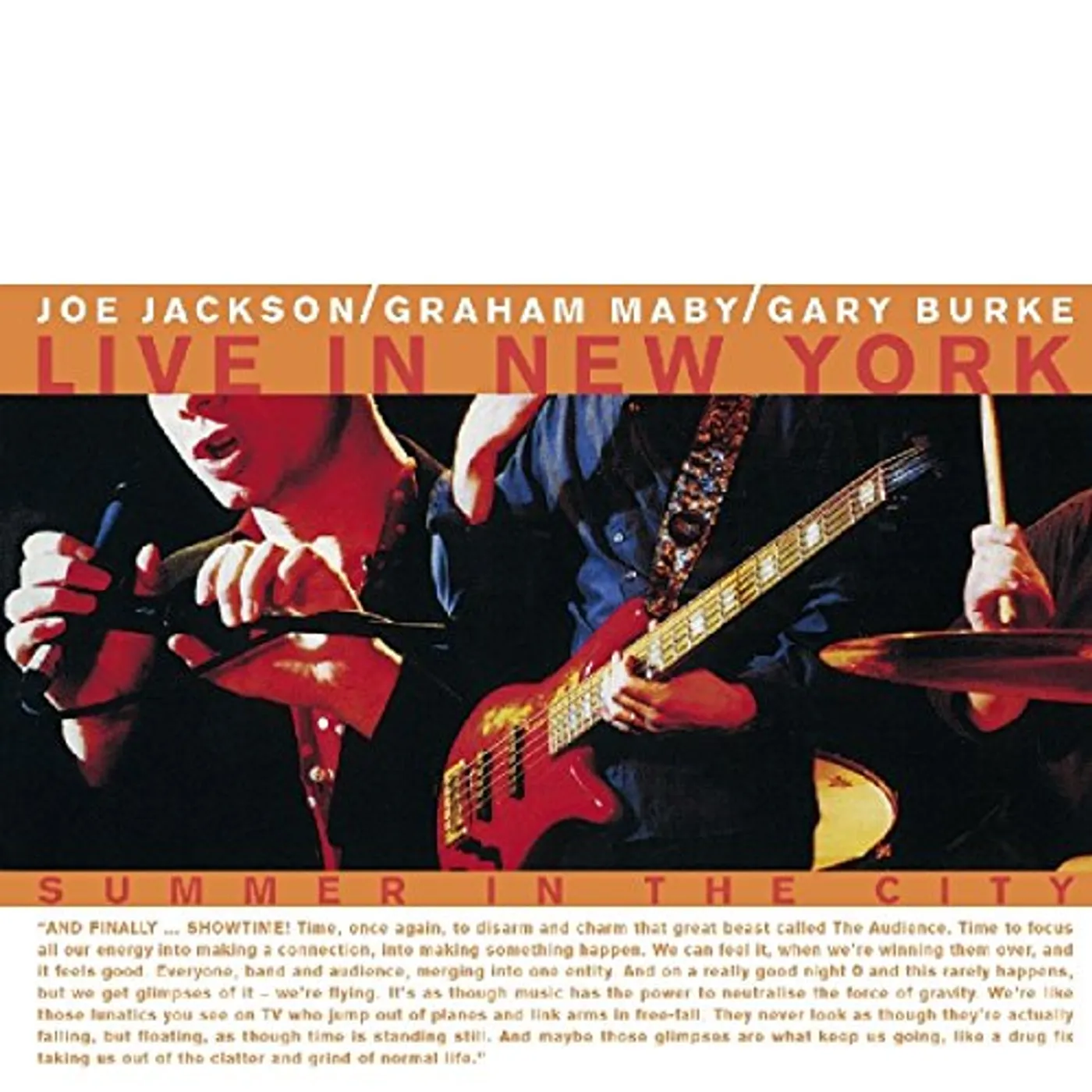 Joe Jackson SUMMER IN THE CITY / LIVE CD