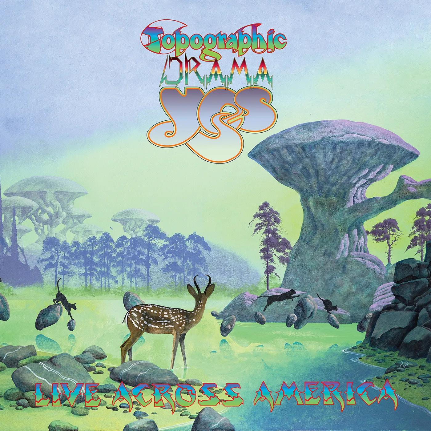 Yes TOPOGRAPHIC DRAMA - LIVE ACROSS AMERICA Vinyl Record