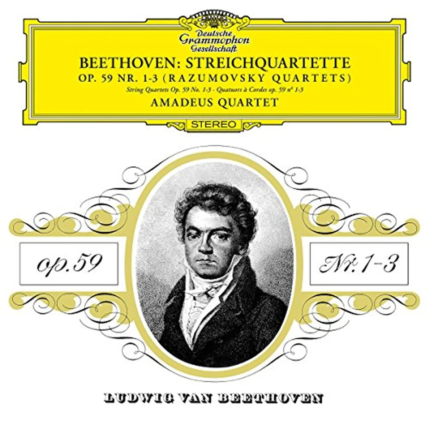 Beethoven / Amadeus Quartet STRING QUARTET NO 7 IN F OP 59 NO 1 Vinyl Record
