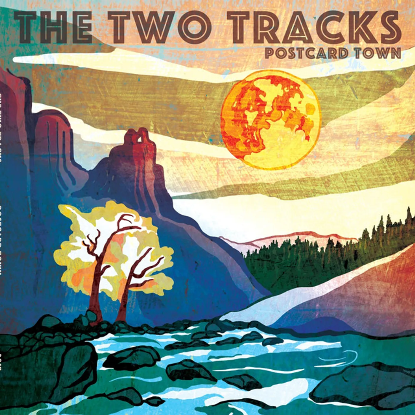 The Two Tracks Postcard Town Vinyl Record