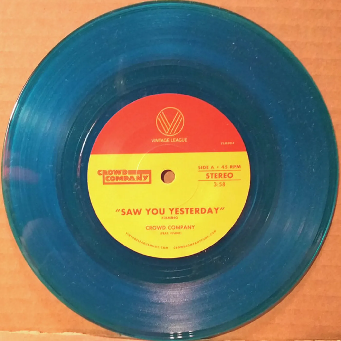 Crowd Company SAW YOU YESTERDAY / CAN'T GET ENOUGH Vinyl Record