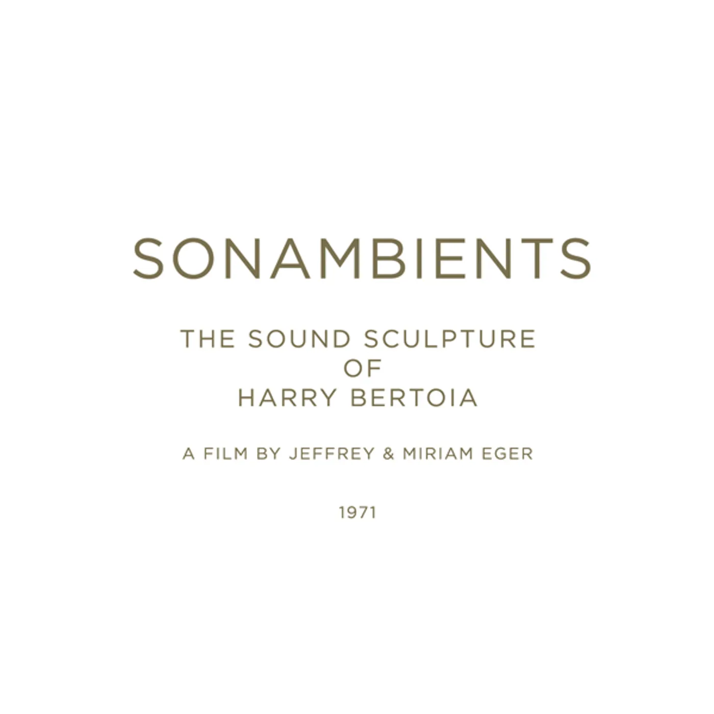 SOUND SCULPTURE OF HARRY BERTOIA CD
