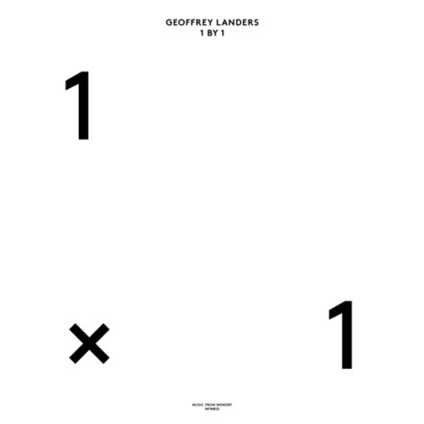 Geoffrey Landers 1 BY 1 Vinyl Record