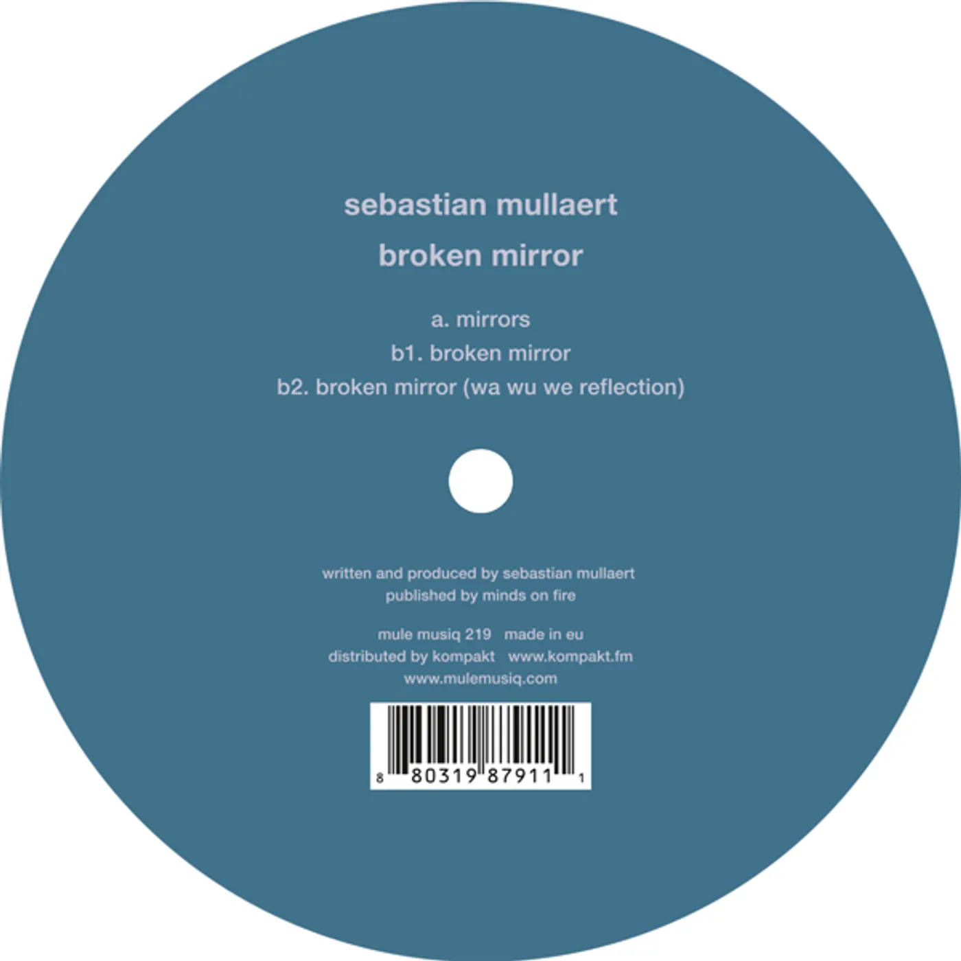 Sebastian Mullaert Broken Mirror Vinyl Record