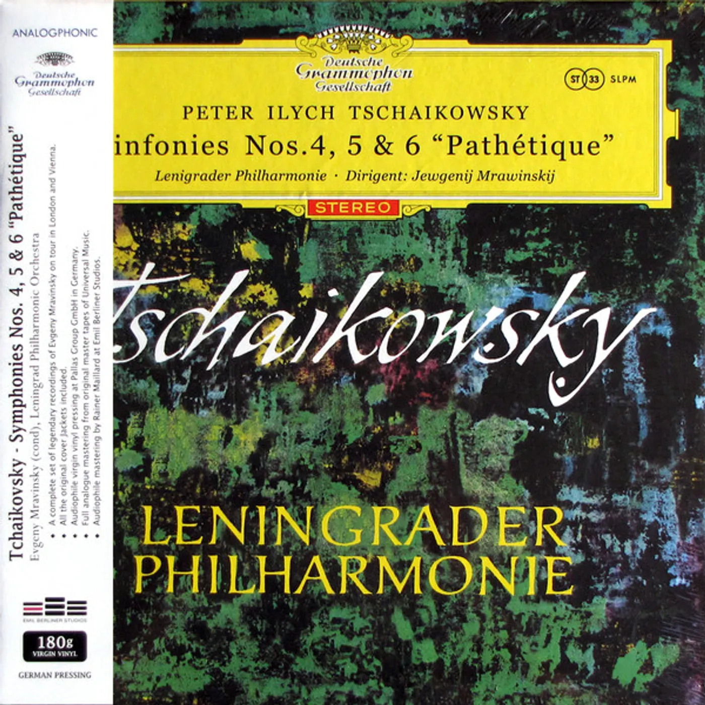 Tchaikovsky / Evgeny Mravinsky / Leningrader Phil TCHAIKOVSKY: SYMPHONY 4 5 & 6 Vinyl Record
