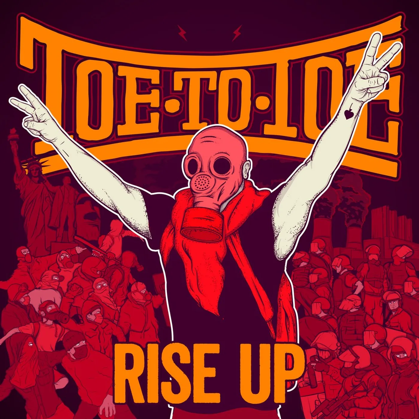 Toe To Toe RISE UP (LIM ORANGE VINYL) Vinyl Record