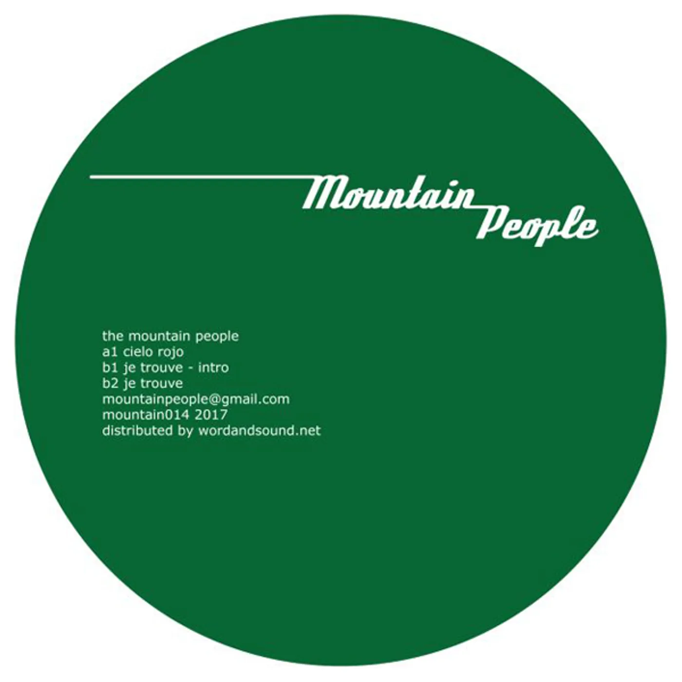 The Mountain People Mountain014 Vinyl Record