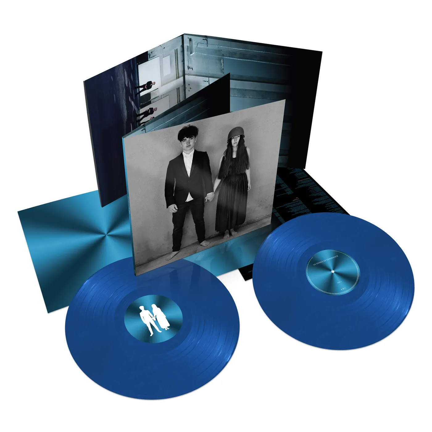 U2 SONGS OF EXPERIENCE - Blue Colored Double Vinyl Record