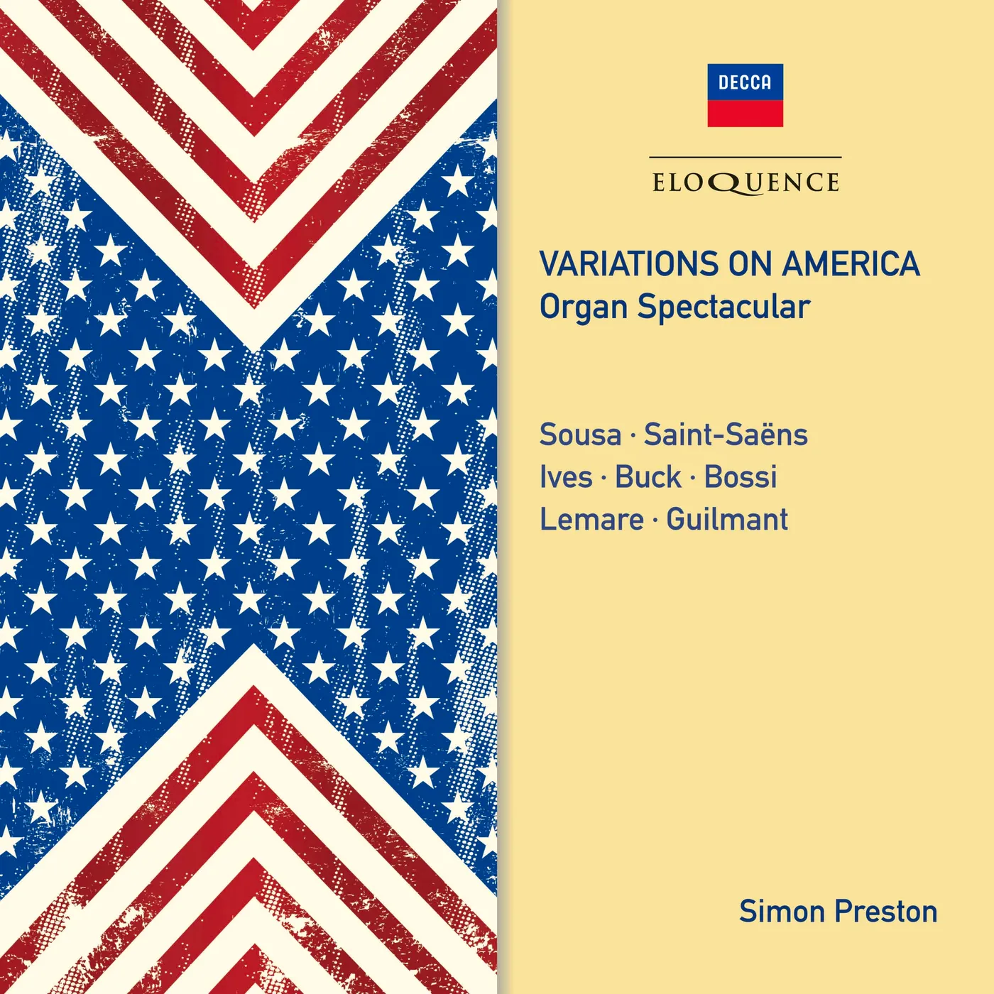 Simon Preston VARIATIONS ON AMERICA: ORGAN SPECTACULAR CD