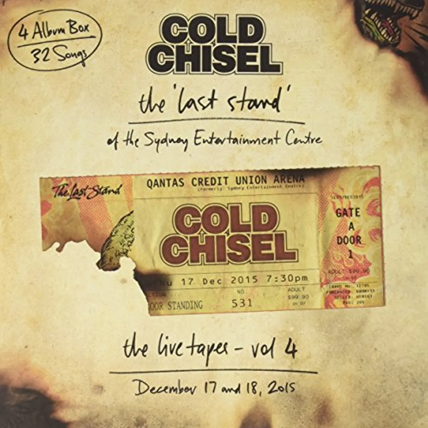 Cold Chisel LIVE TAPES 4: LAST STAND OF SYDNEY ENTERTAINMENT Vinyl Record