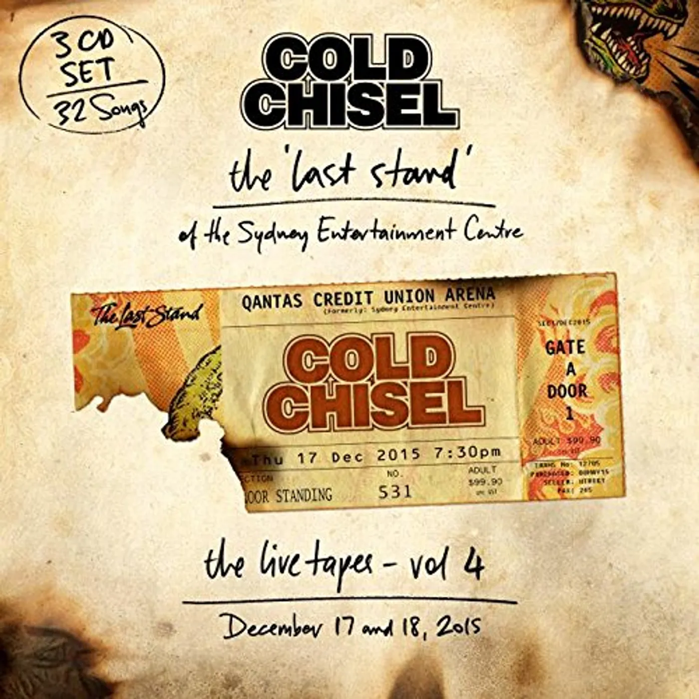 Cold Chisel LIVE TAPES 4: LAST STAND OF SYDNEY ENTERTAINMENT CD