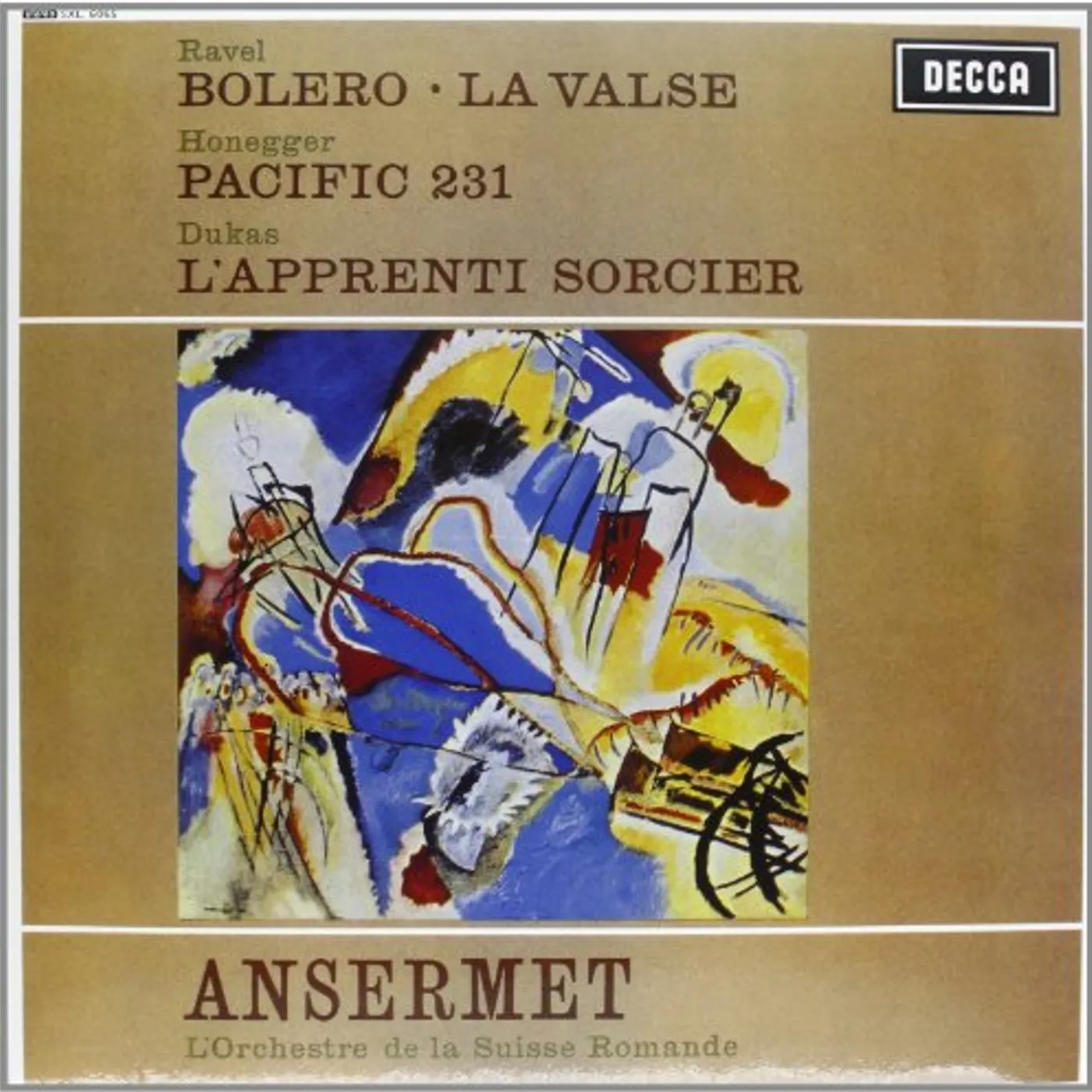 Ansermet BOLERO LA VALSE / PACIFIC 231 Vinyl Record