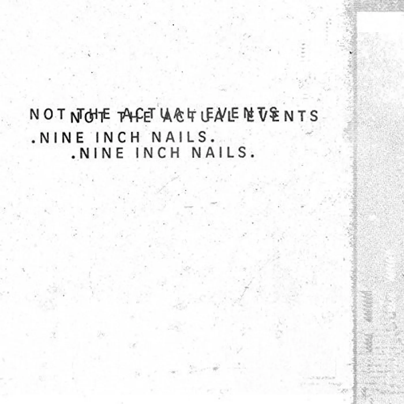 Nine Inch Nails Not The Actual Events Vinyl Record