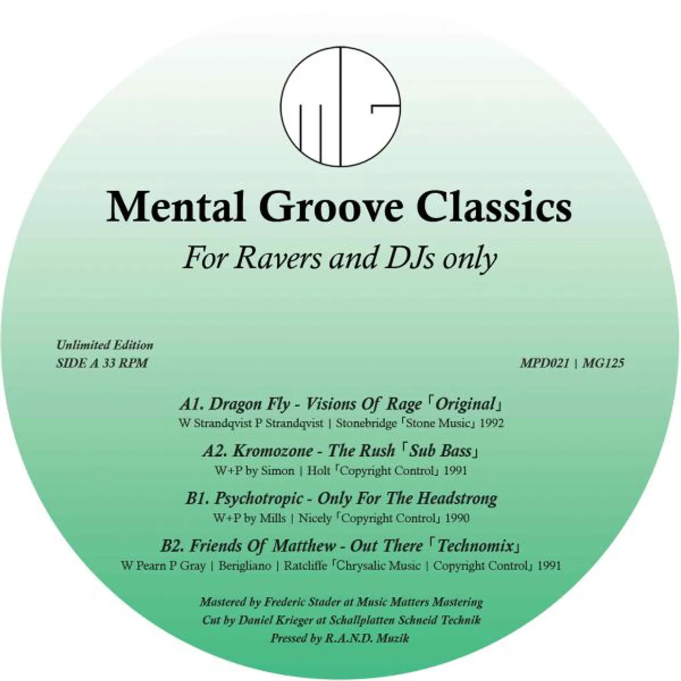 MENTAL GROOVE CLASSICS / VARIOUS Vinyl Record