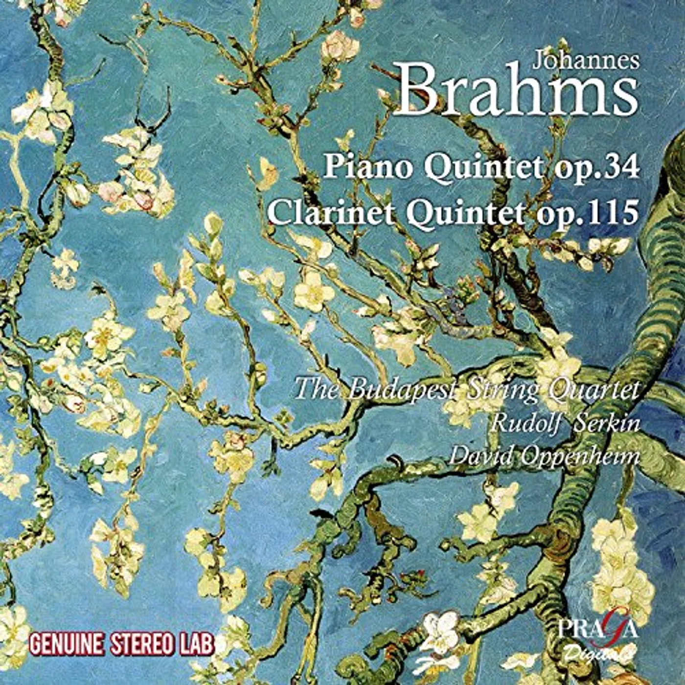 Budapest String Quartet BRAHMS: CLARINET QUINTET & PIANO QUINTET CD