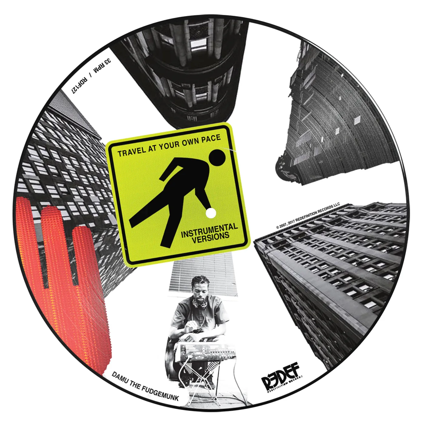 Damu The Fudgemunk TRAVEL AT YOUR OWN PACE INSTRUMENTALS Vinyl Record