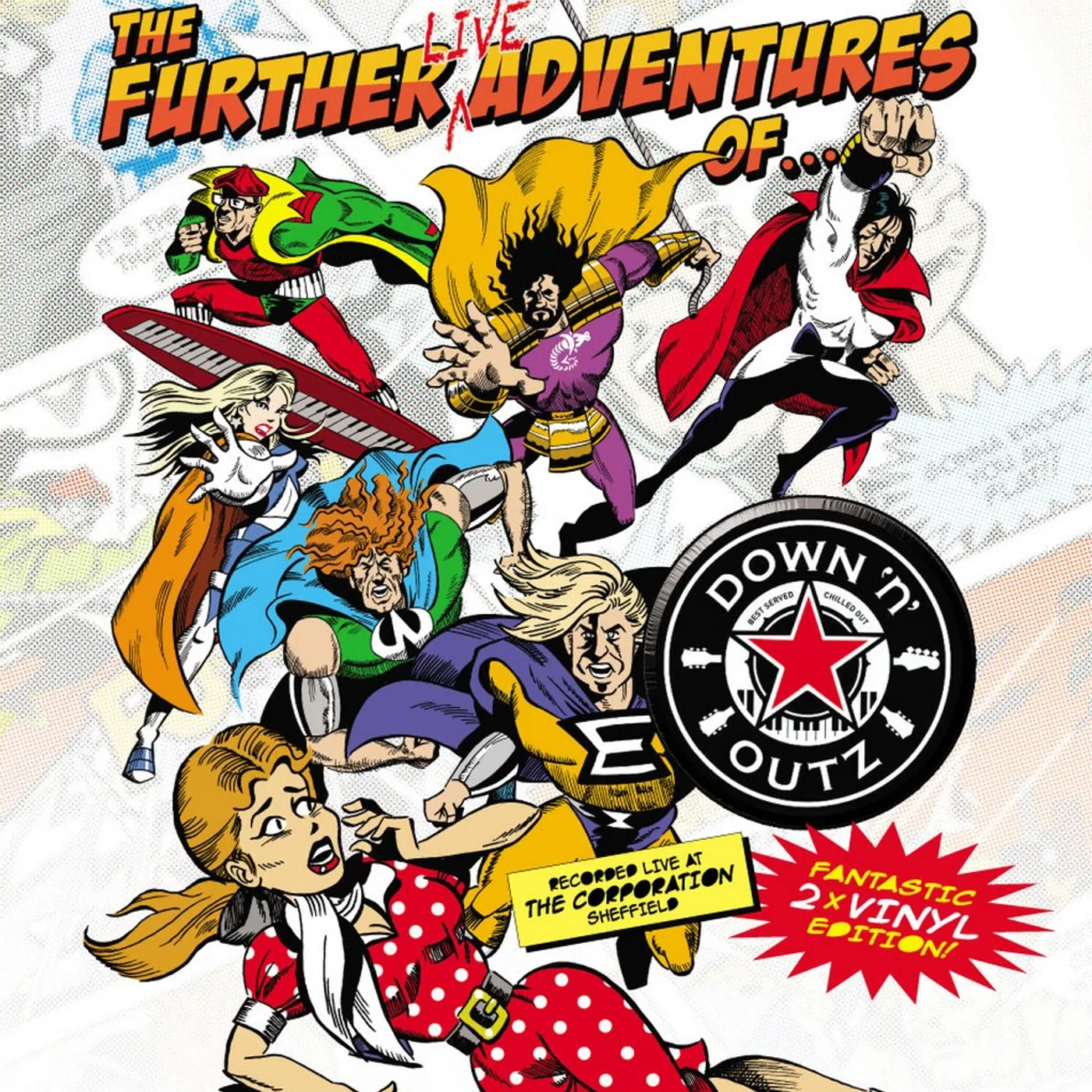 Down 'n' Outz THE FURTHER LIVE ADVENTURES OF Vinyl Record