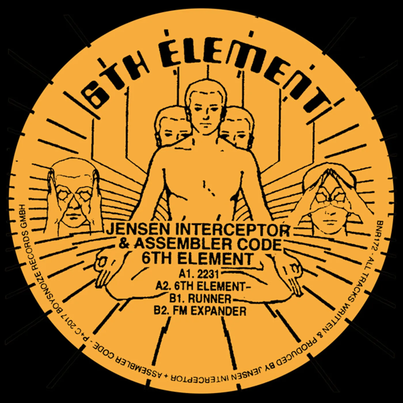 Jensen Interceptor & Assembler Code 6th Element Vinyl Record