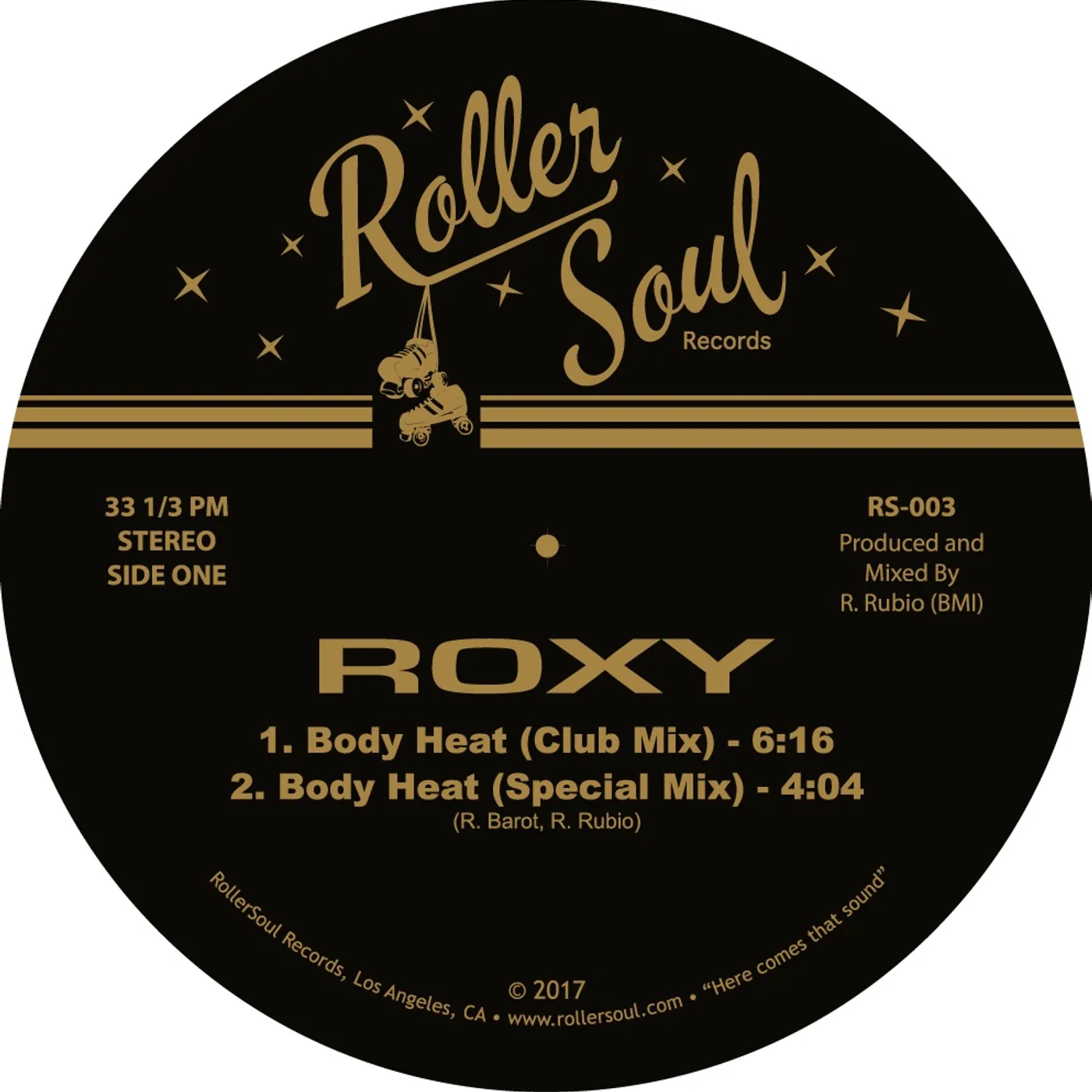 Roxy BODY HEAT / MIDNIGHT LOVER Vinyl Record