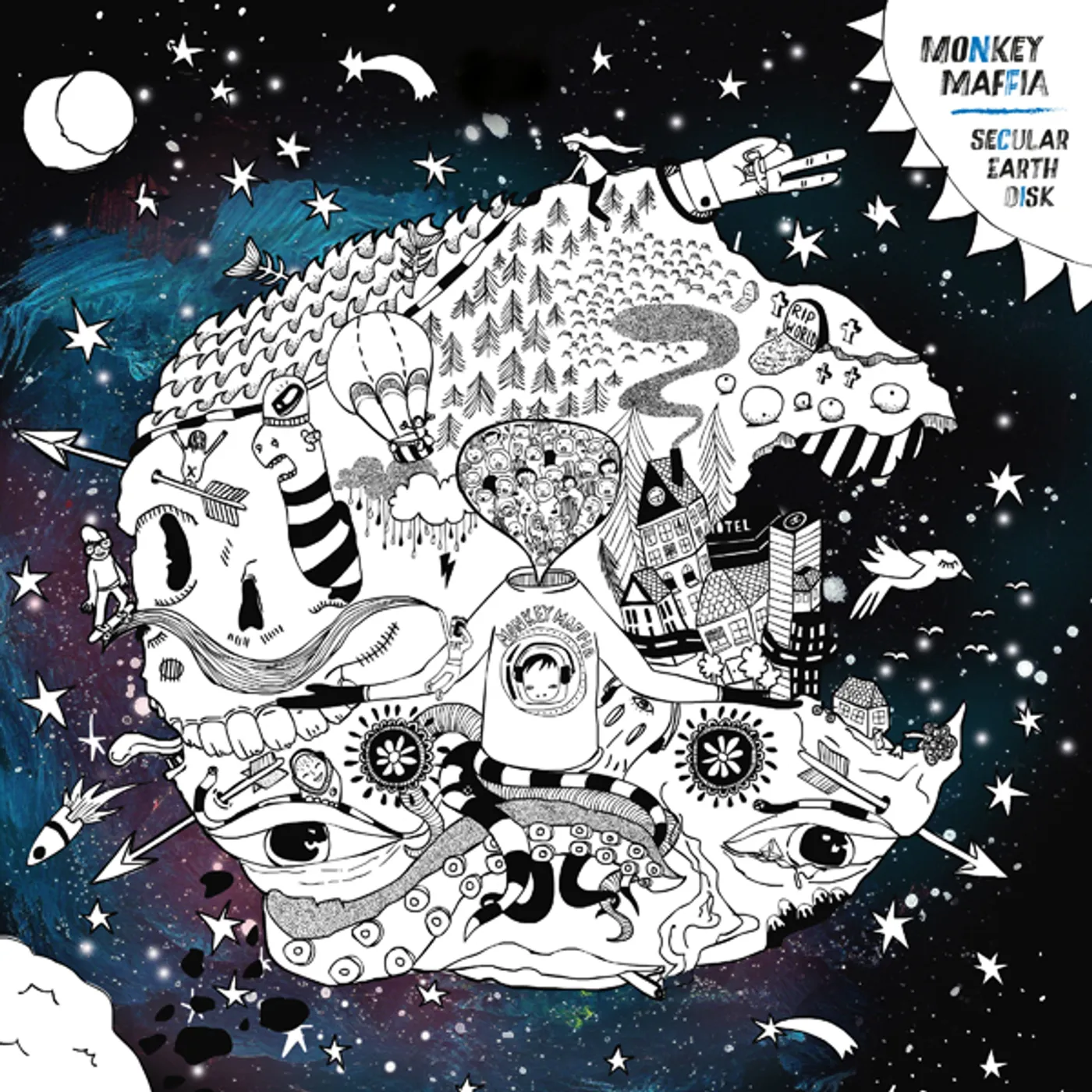 Monkey Maffia Secular Earth Disk Vinyl Record