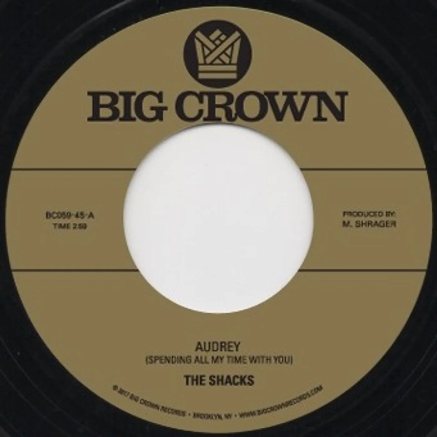The Shacks AUDREY / FLY FISHING Vinyl Record
