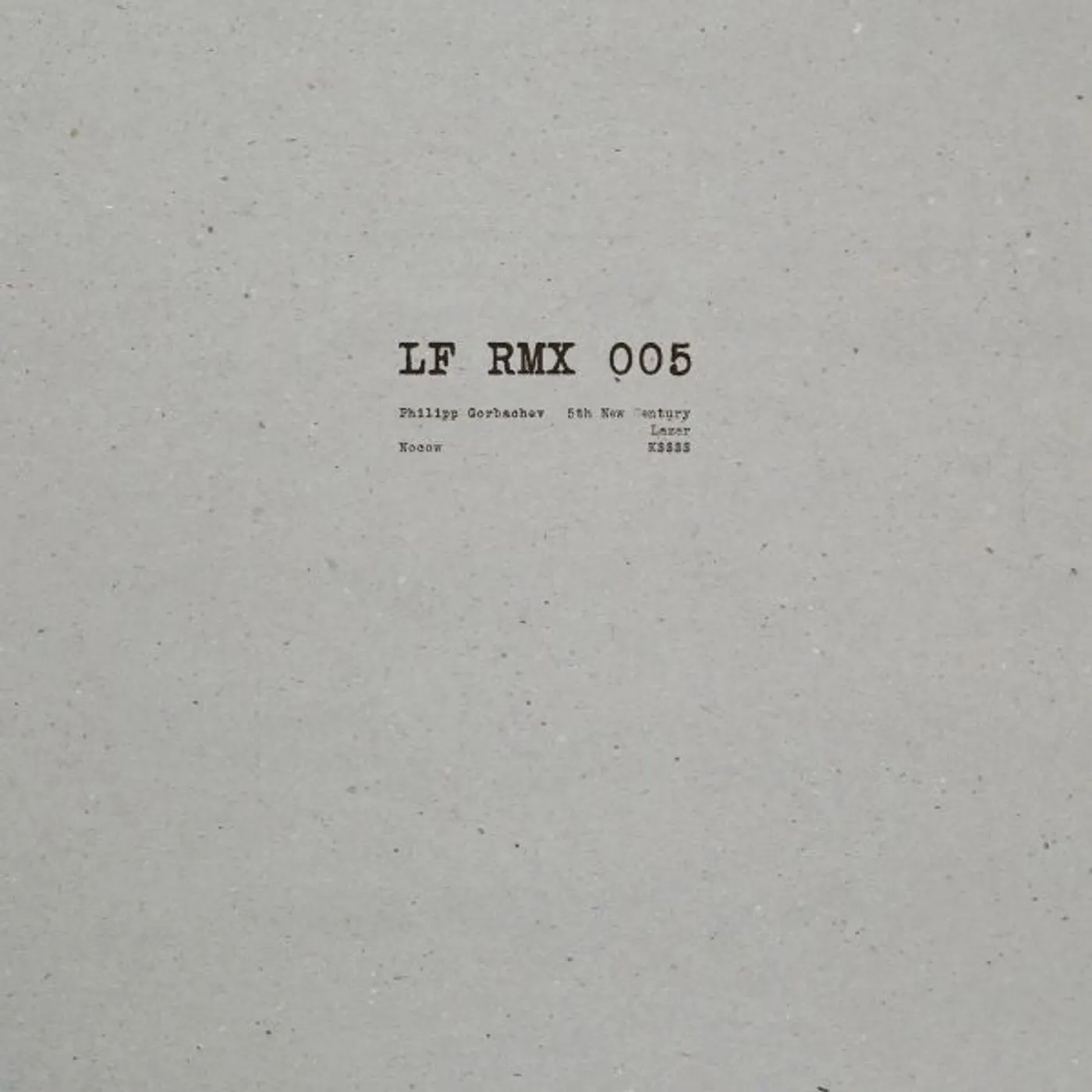 Philipp Gorbachev LF RMX 005 Vinyl Record