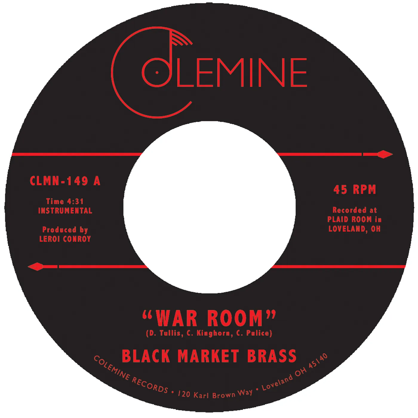 Black Market Brass WAR ROOM / INTO THE THICK Vinyl Record