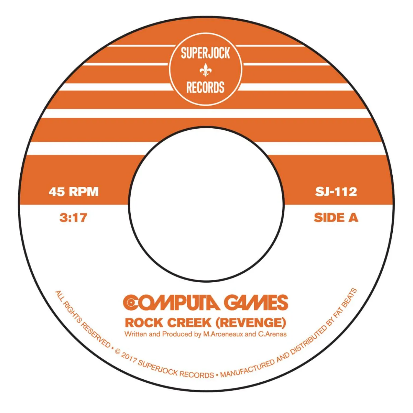 Computa Games ROCK CREEK (REVENGE) / APACHE 3000 Vinyl Record