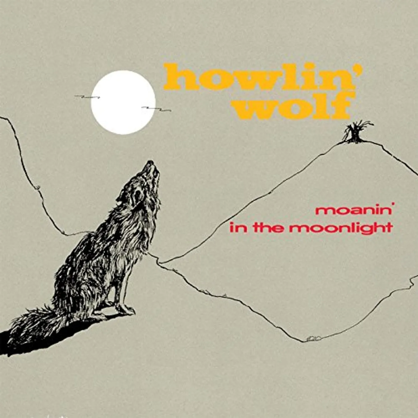 Howlin' Wolf Moanin In The Moonlight Red Vinyl Record - Limited Edition, 180 Gram Pressing