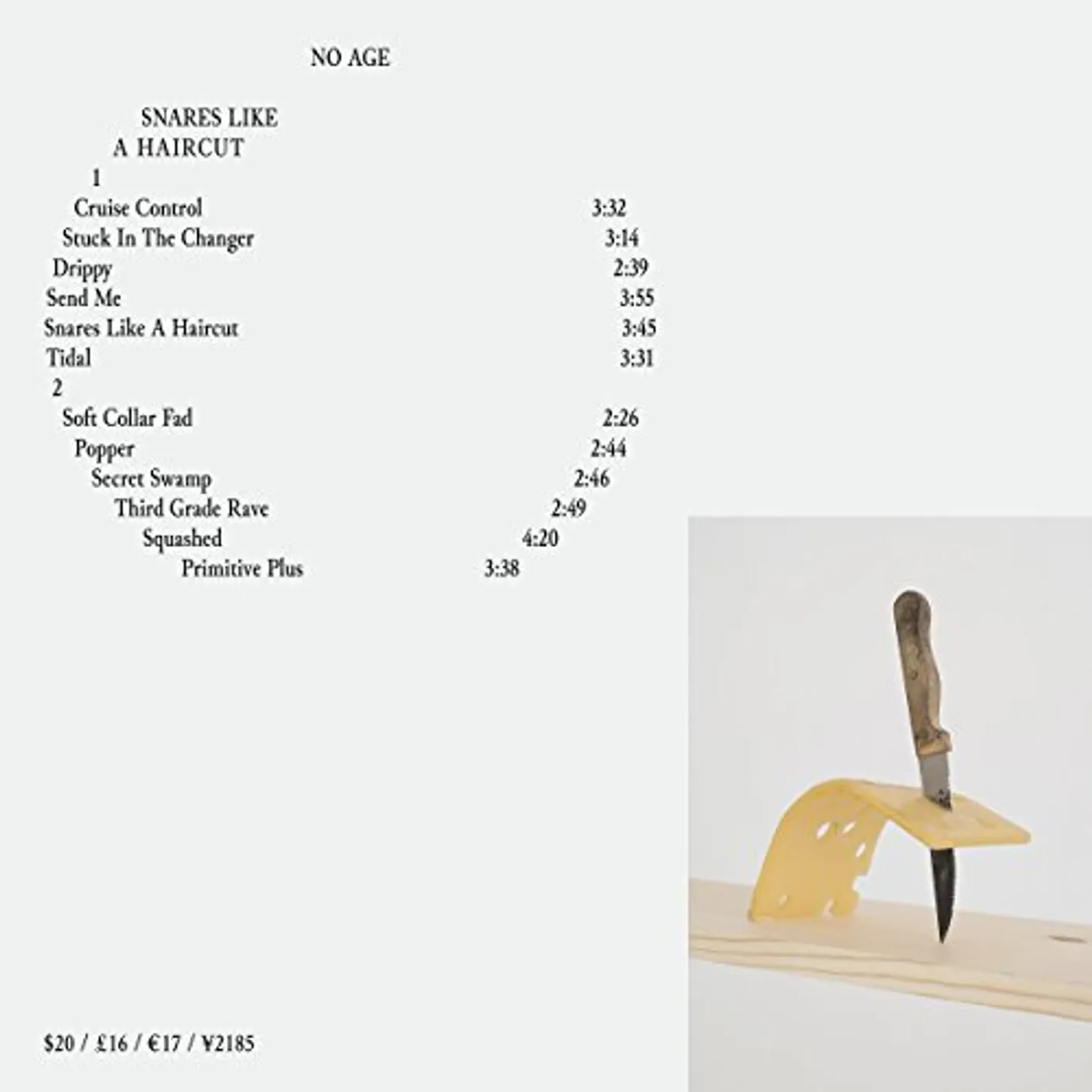 No Age SNARES LIKE A HAIRCUT CD