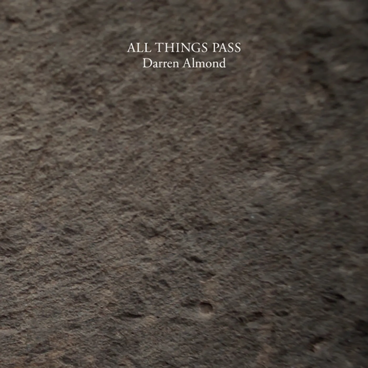 Darren Almond ALL THINGS PASS Vinyl Record