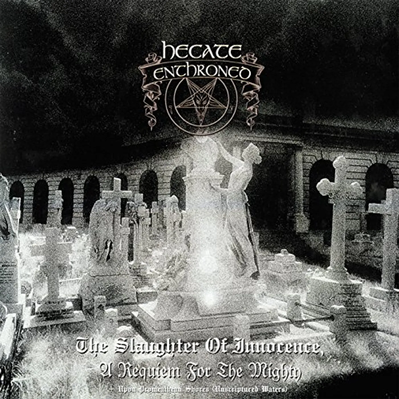 Hecate Enthroned SAUGHTER OF INNOCENCE / UPON PROMEATHEAN SHORES Vinyl Record