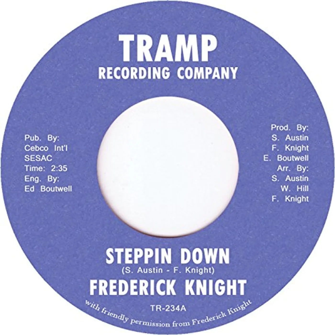 Frederick Knight Steppin Down Vinyl Record