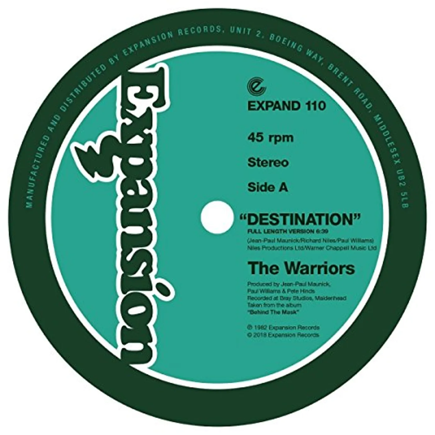 Warriors DESTINATION Vinyl Record