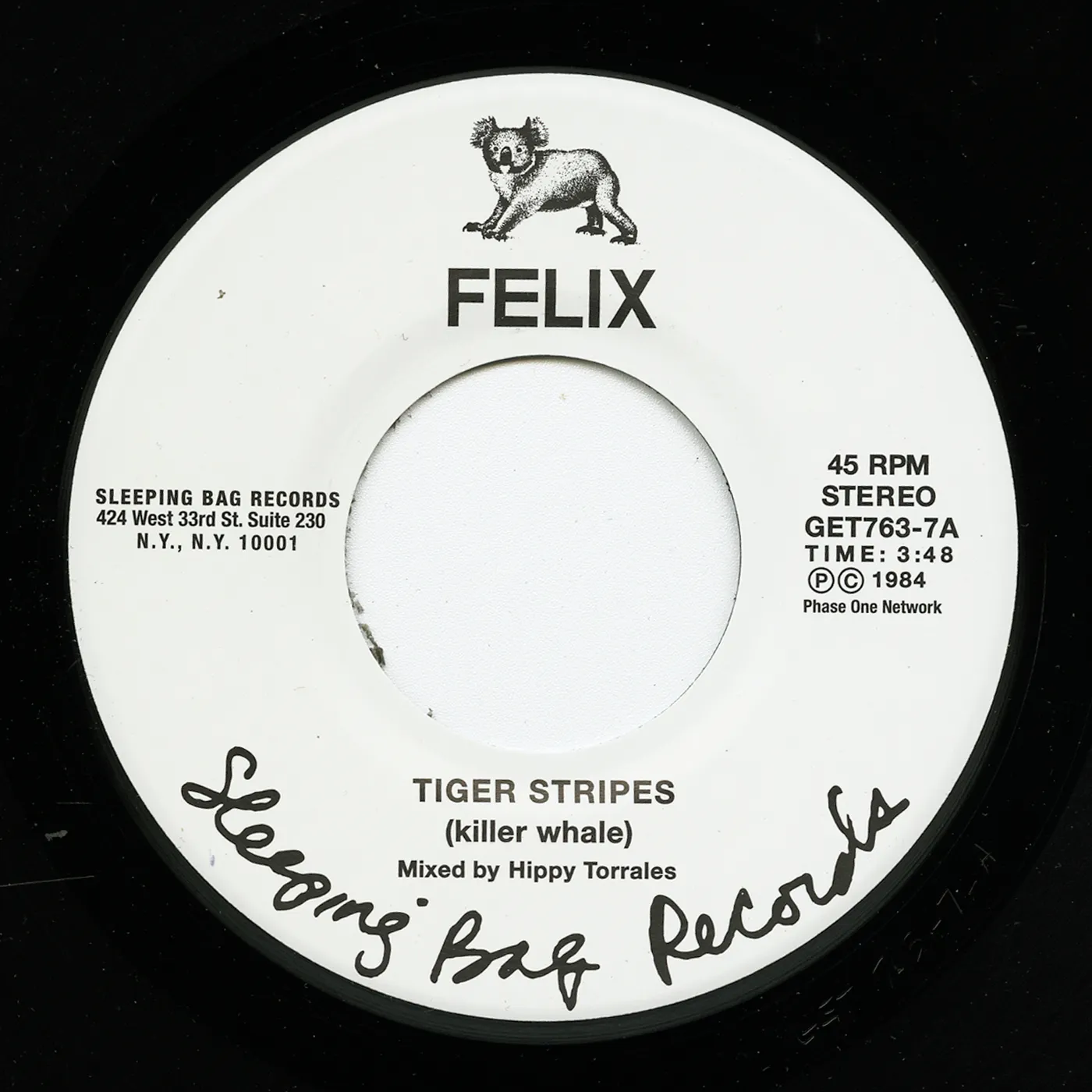 Felix TIGER STRIPES / YOU CAN'T HOLD ME DOWN Vinyl Record