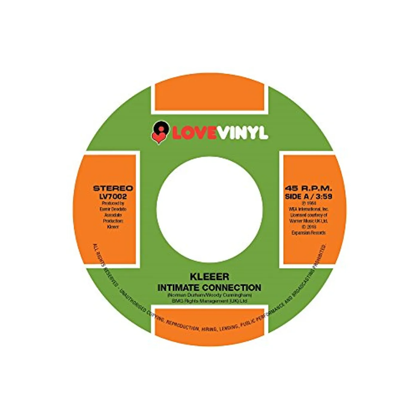 Kleeer INTIMATE CONNECTION / TONIGHT Vinyl Record